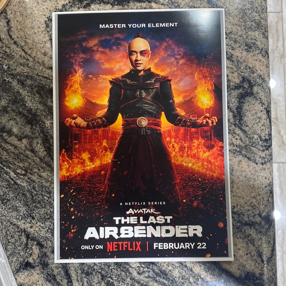 NEW Avatar Poster Prince Zuko 10x14